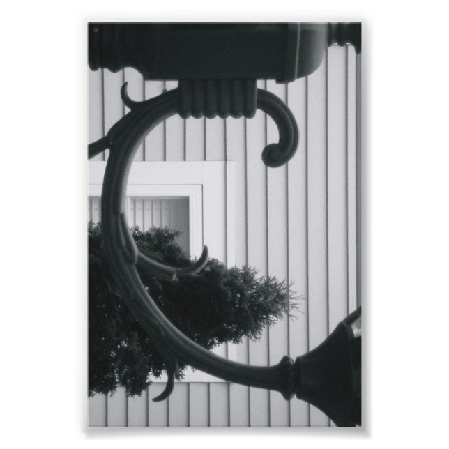 Alphabet Letter Photography C5 Black and White 4x6 Photo Print (Front)