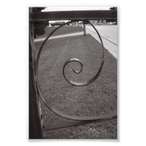 Alphabet Letter Photography E1 Black and White 4x6 Photo Print
