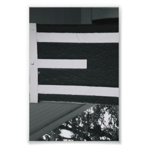Alphabet Letter Photography E3 Black and White 4x6 Photo Print