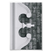 Alphabet Letter Photography E6 Black and White 4x6
