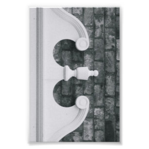 Alphabet Letter Photography E6 Black and White 4x6 Photo Print