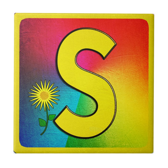 Alphabet Letter S Tile