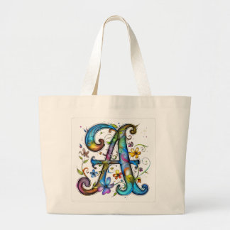 Alphabet letter tote "A"