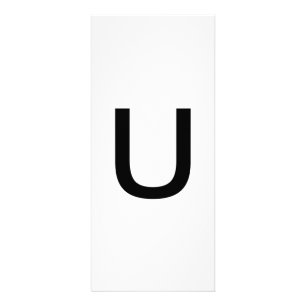 Alphabet Letter U Learning Education Card