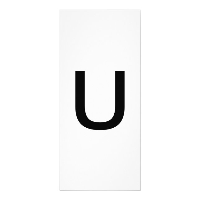 Alphabet Letter U Learning Education Card (Front)