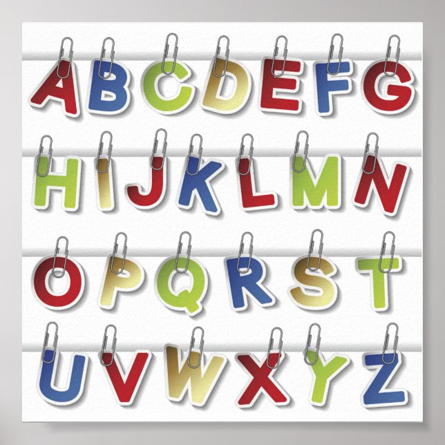Alphabet Letters (4) Poster (Front)