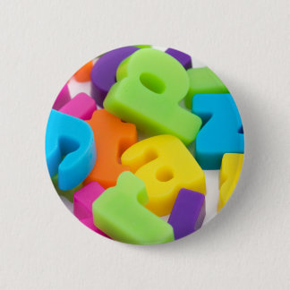 alphabet letters background badges pinback button