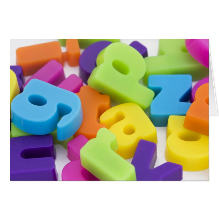 alphabet letters background card