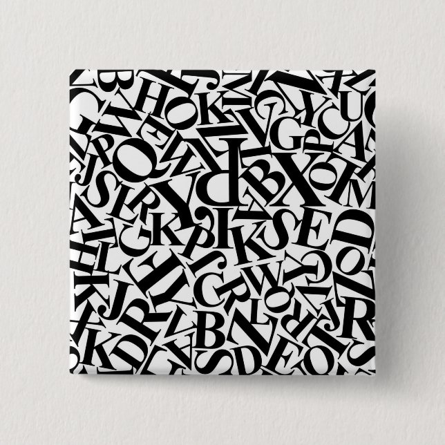 Alphabet Letters Button (Front)