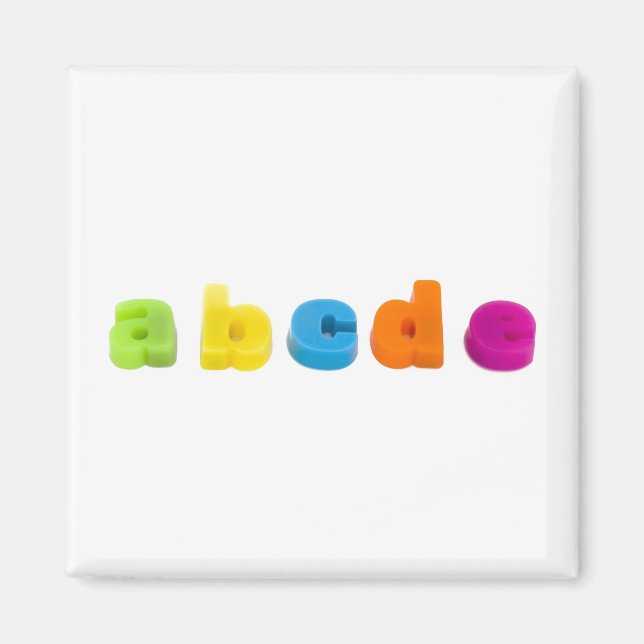 alphabet letters fridge magnet (Front)