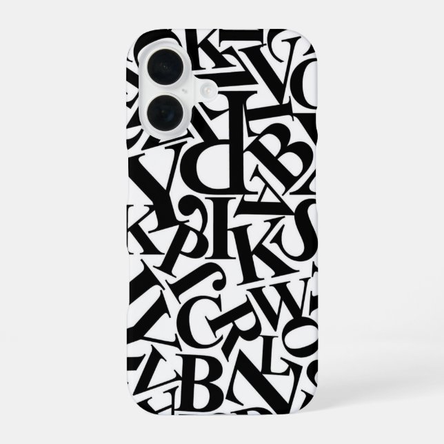Alphabet Letters Iphone Case (Back)