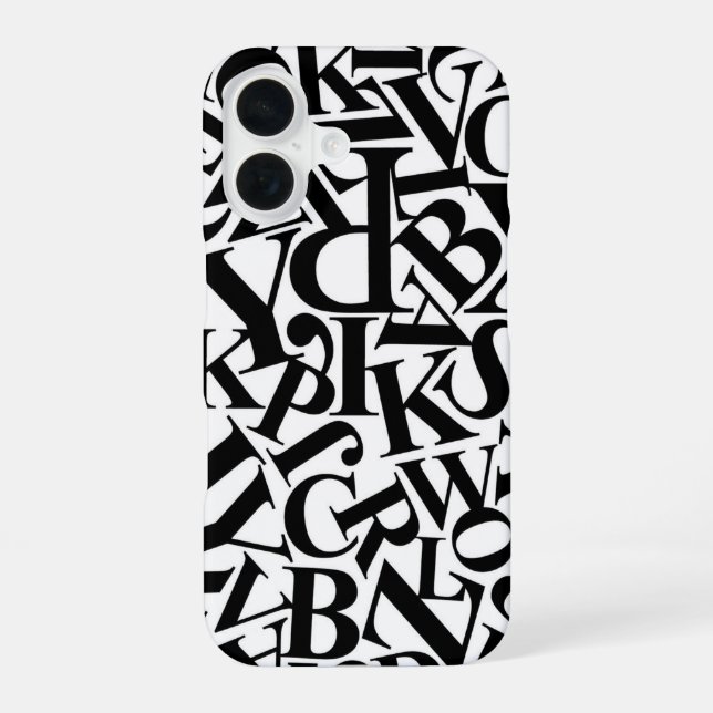 Alphabet Letters Iphone Case (Back)