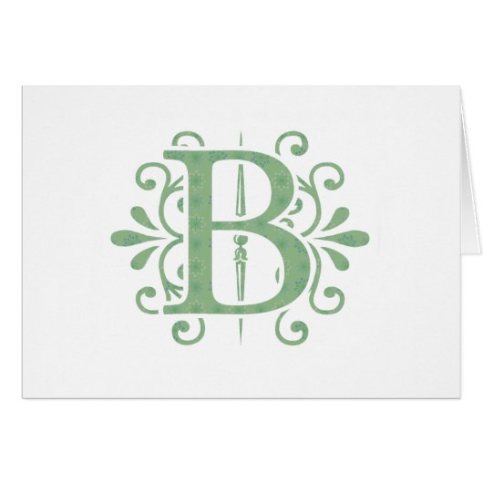 Alphabet letters - letter B - white Cards (Front Horizontal)