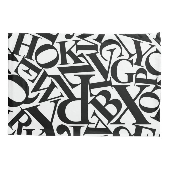 Alphabet Letters Pillow Case (Back)