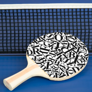 Alphabet Letters Ping Pong Paddle