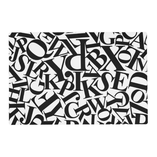 Alphabet Letters Placemat (Back)