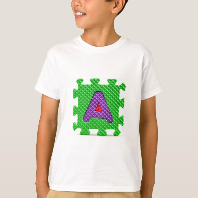Alphabet Letters Puzzle T-Shirt (Front)