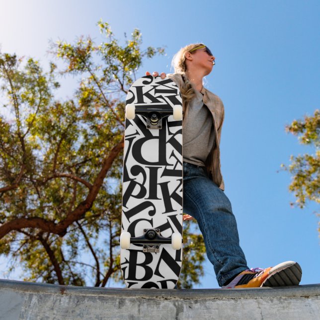 Alphabet Letters Skateboard (Outdoor 1)