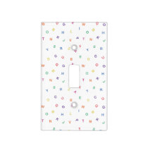 Alphabet Light Switch Cover