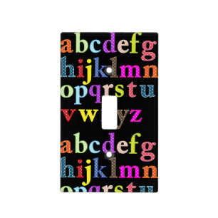 Alphabet Light Switch Cover