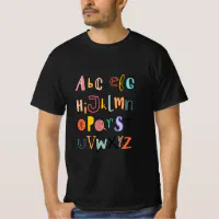 Villain Letter ABC Learning Boys Matching Evil Alphabet Lore T-Shirt