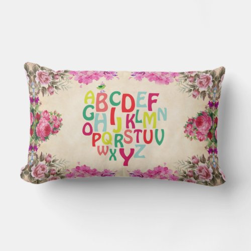 Alphabet Lumbar Pillow