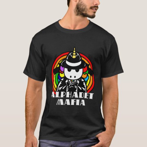 Alphabet Mafia LGBTQ Unicorn T_Shirt