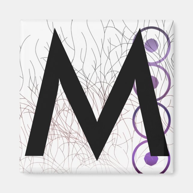 Alphabet Magnets: M Magnet (Front)