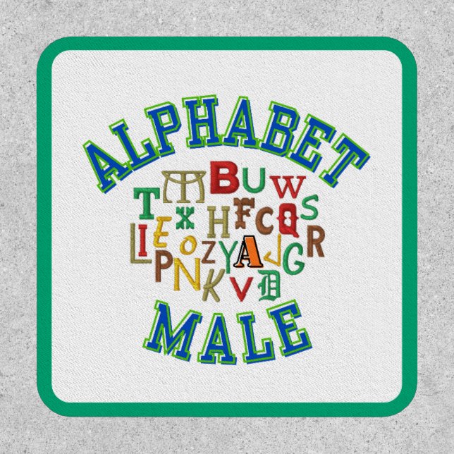 AlphaBet Male Printed Patch (Front)