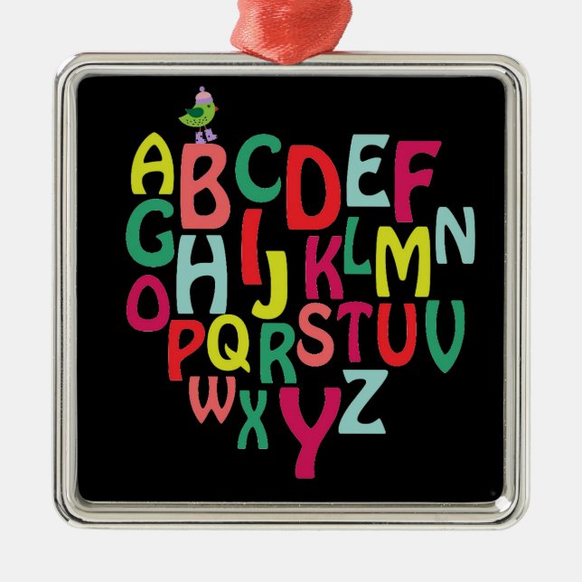 Alphabet Metal Ornament