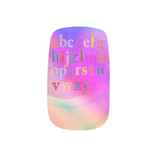 Alphabet Minx Nails Nail Art
