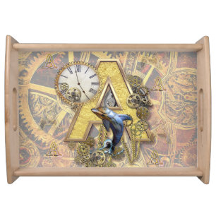 Alphabet, Monogram A Serving Tray