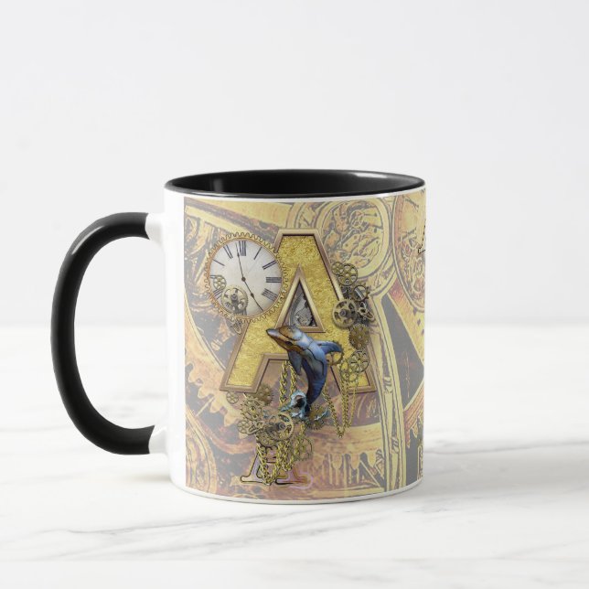 Alphabet-monogram capital-letter A Mug (Left)
