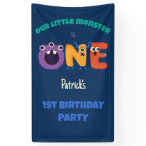 Alphabet Monsters 1st Birthday Our Little Monster  Banner