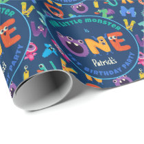 Alphabet Monsters 1st Birthday Our Little Monster Wrapping Paper
