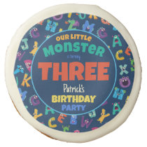 Alphabet Monsters Birthday Little Monster Add Age Sugar Cookie