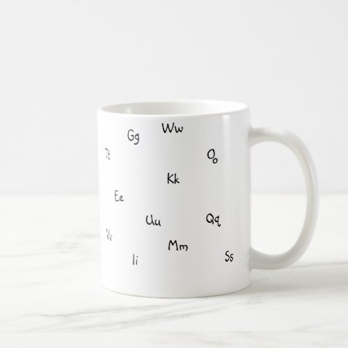 Alphabet Mug