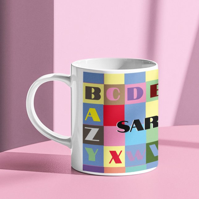Alphabet Mug colorful personalized name (Creator Uploaded)