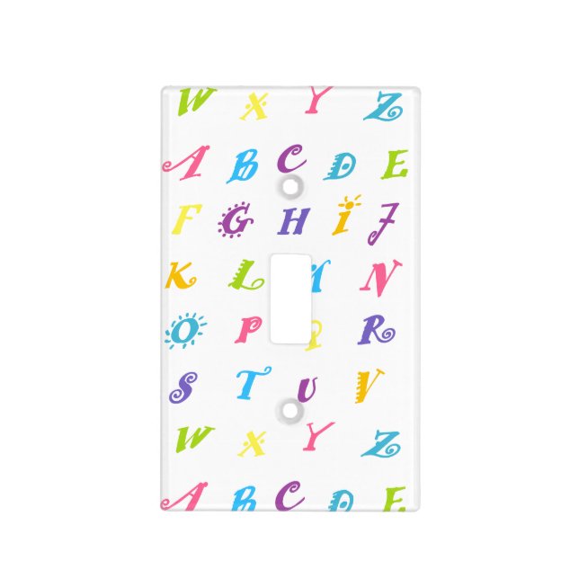 Alphabet Name HAMbyWG Light Switch Cover (Front)