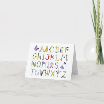 Alphabet Note Cards by Siberianmom at Zazzle