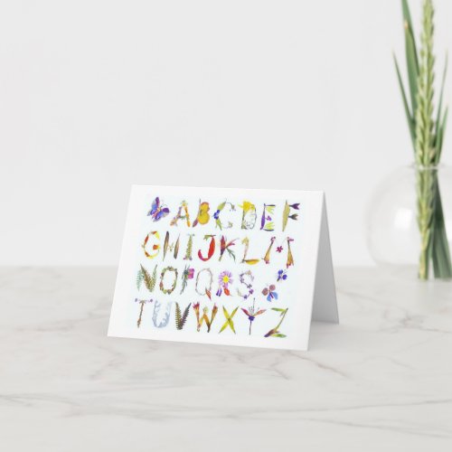 Alphabet Note Cards