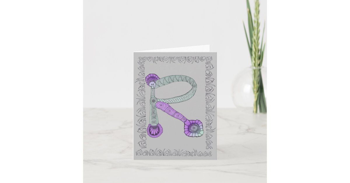 Alphabet Note Cards Letter R | Zazzle