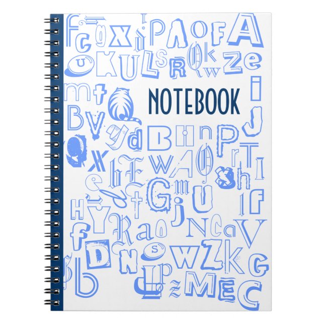 Alphabet Notebook (Blue) (Front)