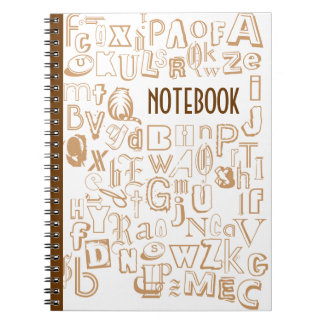 Alphabet Notebook (Brown)