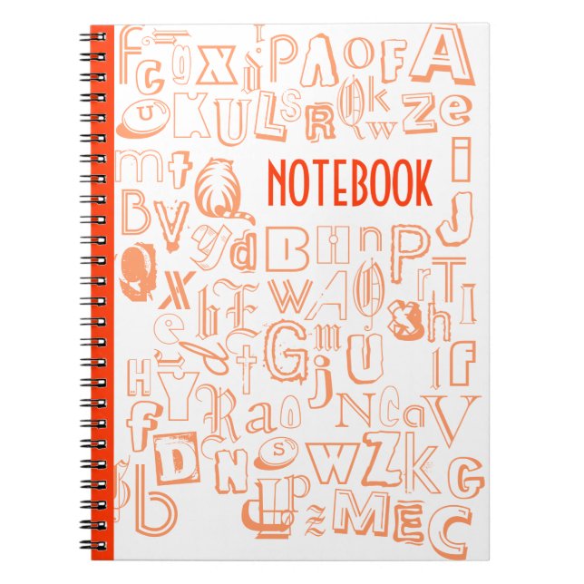 Alphabet Notebook (Orange) (Front)