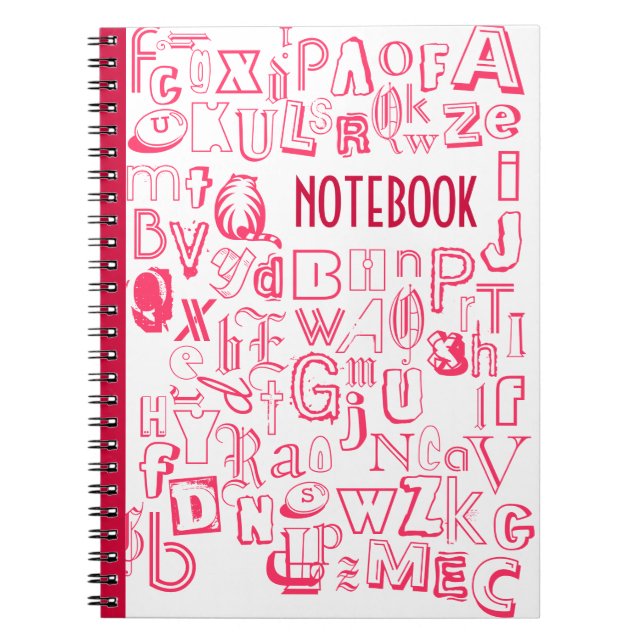Alphabet Notebook (Red) (Front)