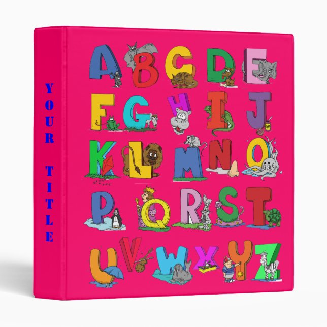 alphabet numbers binder (Front/Spine)