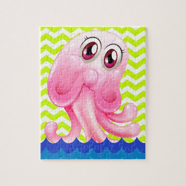 Alphabet O For Octopus Puzzle With Gift Box (Vertical)