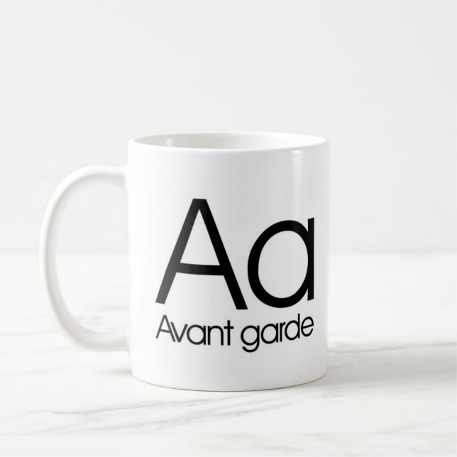 Alphabet Of Typography Mug - Avant Garde (Left)