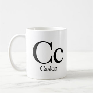 Alphabet Of Typography Mug - Caslon